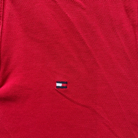 Red Tommy Hilfiger Polo Shirt (S) - Picture 6 of 6